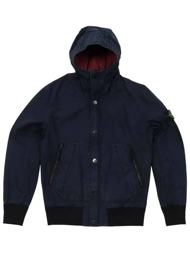 Wappen Terra Stella Hooded Jacket Navy - STONE ISLAND - BALAAN 3