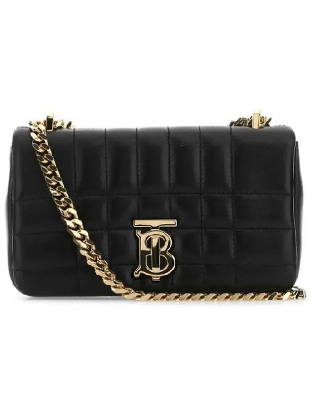 Quilted Lula Mini Leather Cross Bag Black - BURBERRY - BALAAN 3