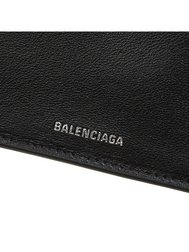 Star Logo Print Tri-Fold Half Wallet Black - BALENCIAGA - BALAAN 9