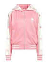 Boke Flower Embroidered Logo Zip-Up Hoodie Pink - KENZO - BALAAN 2