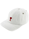 Heart Logo Ball Cap White - AMI - BALAAN 2