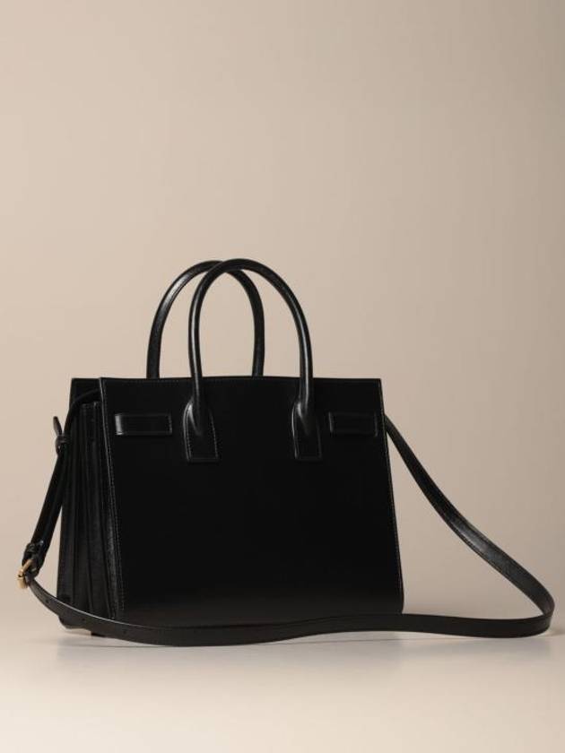 Sac De Jour Small Smooth Leather Baby Tote Bag Black - SAINT LAURENT - BALAAN 5