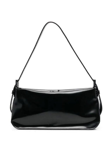 Patent Leather Shoulder Bag Black - BY FAR - BALAAN 1