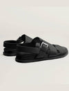 425 size CORENTIN buckle sandals black 202970ZH logoless design - HERMES - BALAAN 8