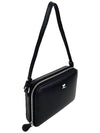 Small Cloud Leather Shoulder Bag Black - COURREGES - BALAAN 4