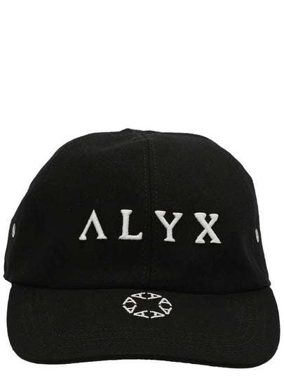 Embroidered Logo Cotton Ball Cap Black - 1017 ALYX 9SM - BALAAN 2