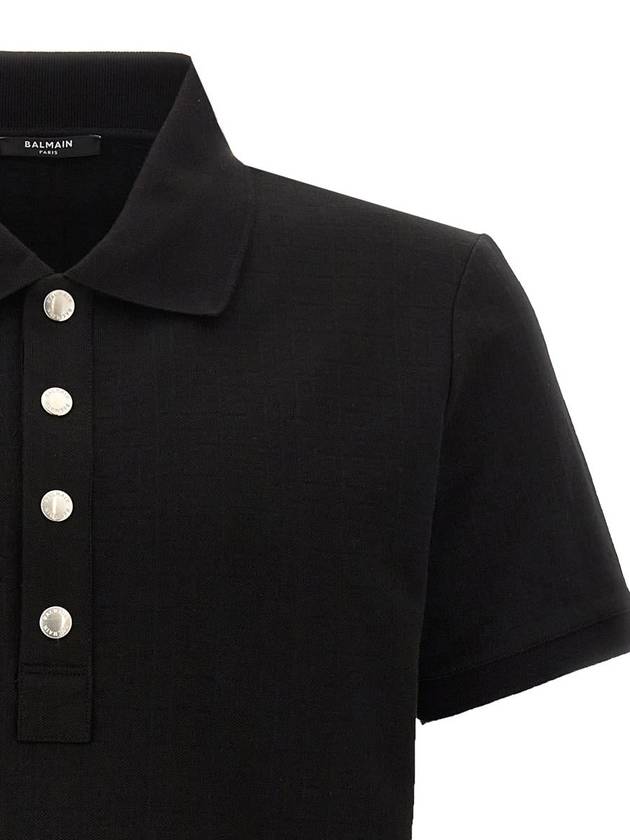 Balmain 'Monogram' Polo Shirt - BALMAIN - BALAAN 3