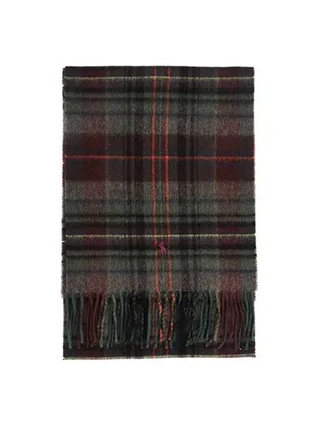 PC0946 325 Pony Plaid Bedford Muffler Scarf - POLO RALPH LAUREN - BALAAN 2