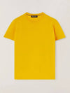 Men's Girocolo Short Sleeve T-Shirt Yellow - LORO PIANA - BALAAN 3