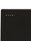 Small Book Logo Detail Leather Clutch Bag Black - MARNI - BALAAN 9