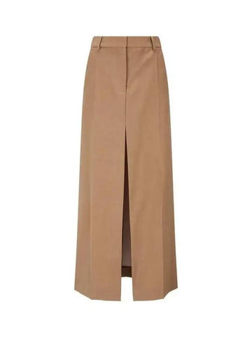 Front long slit maxi skirt camel 271030 - STELLA MCCARTNEY - BALAAN 1