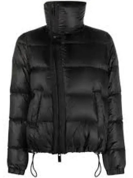 Asymmetric Zip-Up String Short Puffer Padding Jacket Black - SACAI - BALAAN 2