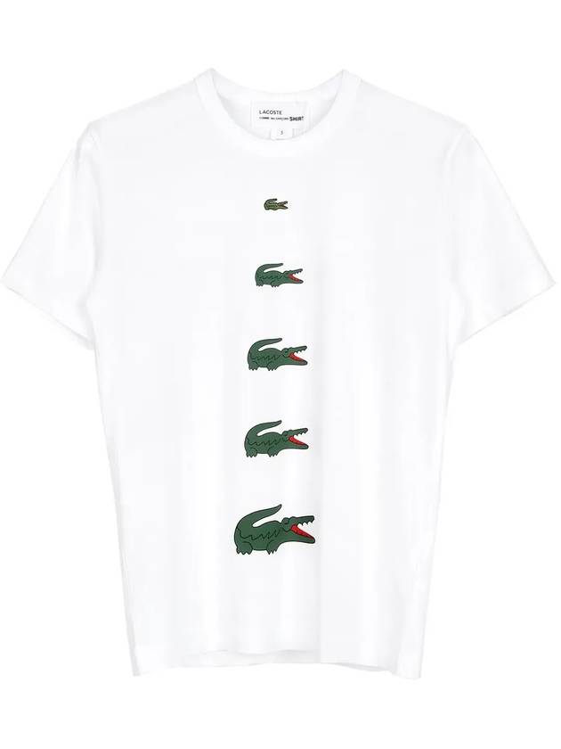 Lacoste White Logo T Shirt FLT011W23 - COMME DES GARCONS - BALAAN 1