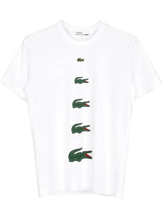 Lacoste White Logo T Shirt FLT011W23 - COMME DES GARCONS - BALAAN 1