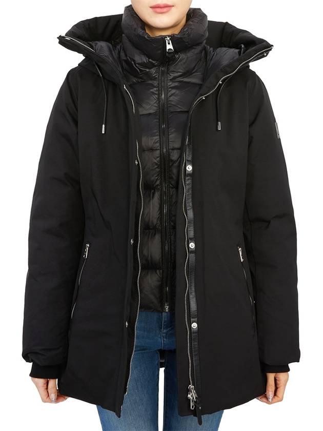 JENI NF BLACK Women s Hooded Padded Jumper Parka Semi Fit - MACKAGE - BALAAN 5