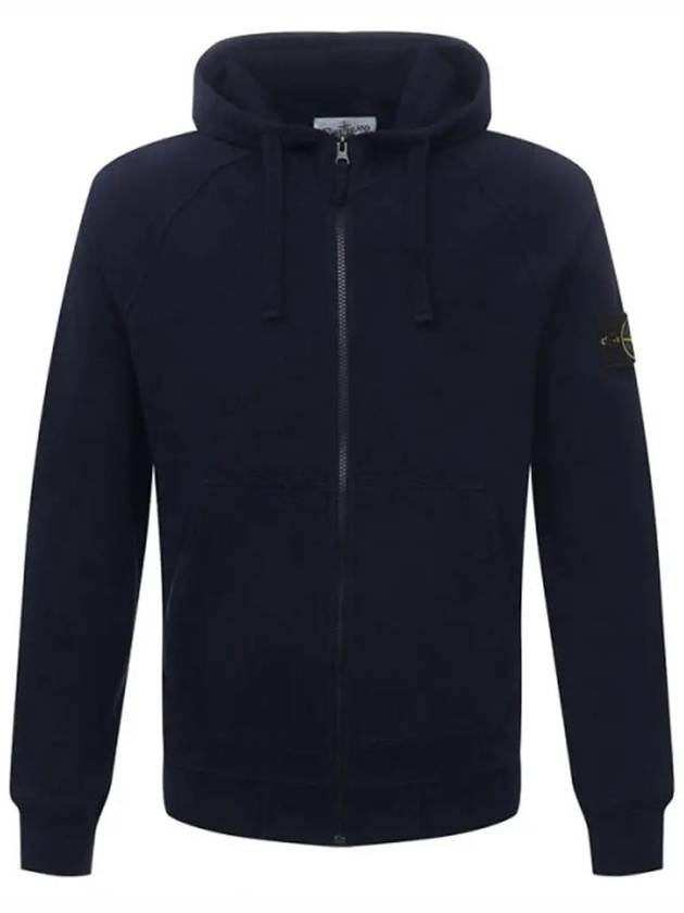 Wappen Patch Hooded Zip Up Navy - STONE ISLAND - BALAAN 2