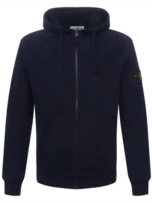 Wappen Patch Hooded Zip Up Navy - STONE ISLAND - BALAAN 2