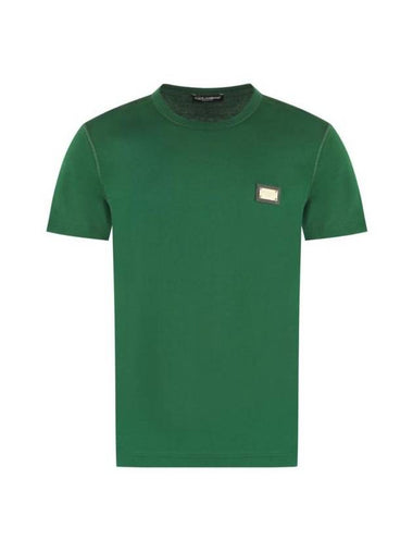 Long Sleeve T-Shirt G8PT1TG7F2I V0340 GREEN - DOLCE&GABBANA - BALAAN 1