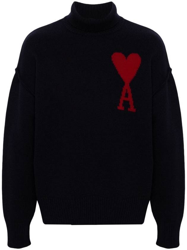 De Coeur Turtleneck Navy - AMI - BALAAN 2