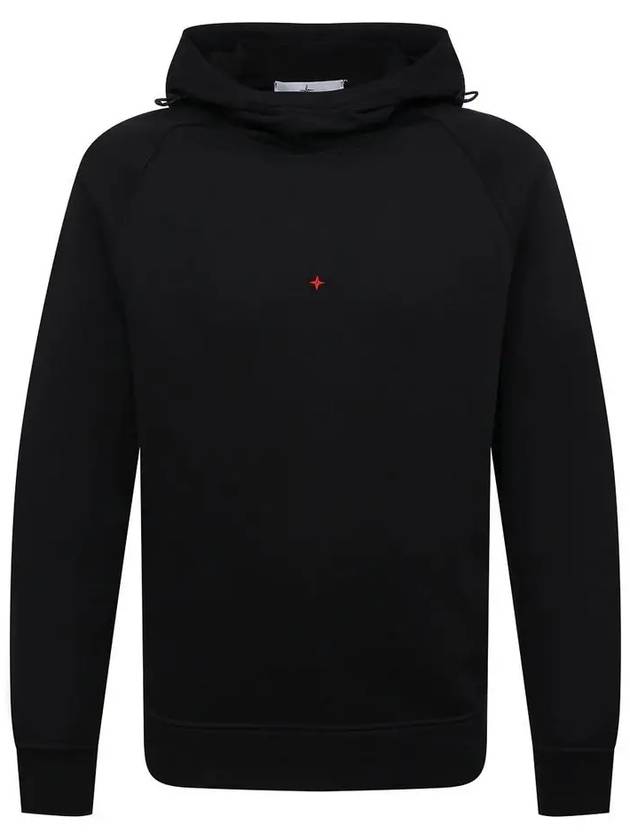 Back Logo Hoodie Black - STONE ISLAND - BALAAN 2