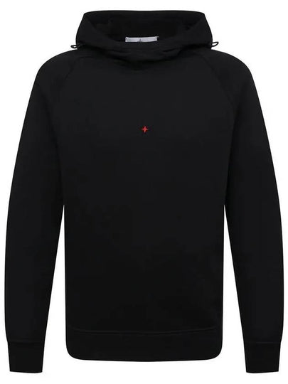 Back Logo Hoodie Black - STONE ISLAND - BALAAN 2