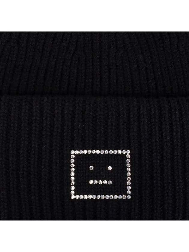 Face Logo Beanie Black - ACNE STUDIOS - BALAAN 5