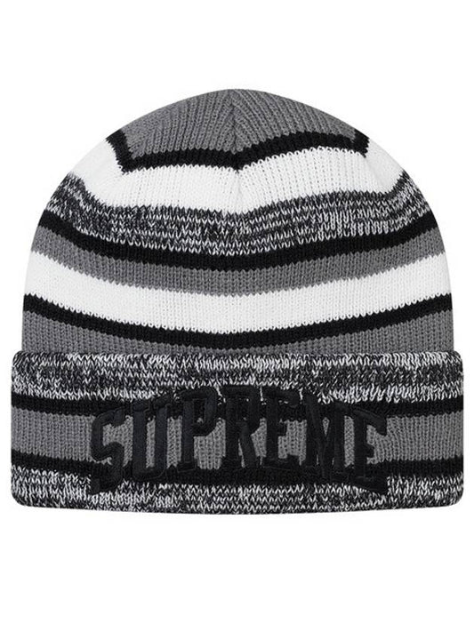 heather heater stripe beanie black HEATHER STRIPE BEANIE - SUPREME - BALAAN 1