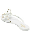 Rubber Rockstud Flip Flops White - VALENTINO - BALAAN 5