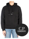 Embroidered Logo Hoodie Black - CP COMPANY - BALAAN 2