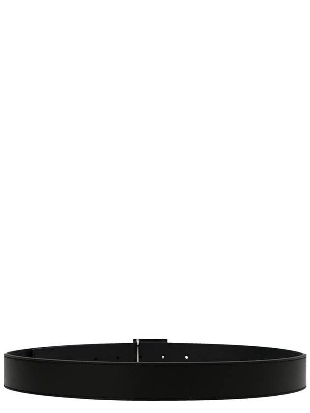 Men's 4G Logo Grain Leather Reversible Belt Black - GIVENCHY - BALAAN 3