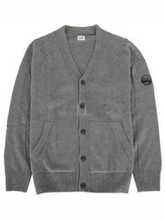 Lens Cotton Cardigan Grey - CP COMPANY - BALAAN 2