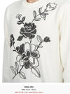 Men's Flower Long Sleeve T-Shirt White - GOLDEN GOOSE - BALAAN 8