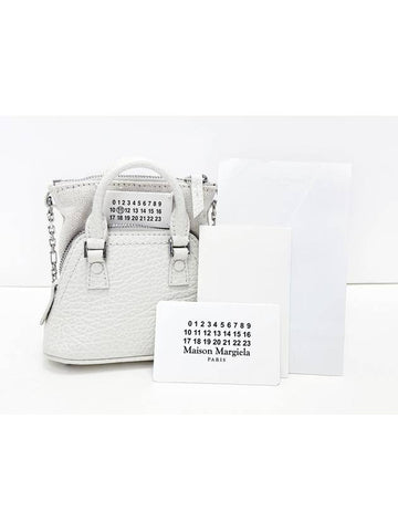 Maison Margiela White 5AC Micro Mini Baby Chain Shoulder Bag Crossbag 4VMMB30353 - MAISON MARGIELA - BALAAN 1