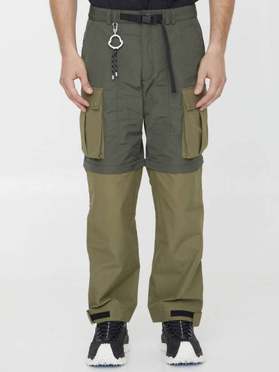 Logo Cargo Track Pants Green - MONCLER - BALAAN 2