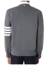 Milano Stitch 4-Bar Cardigan Medium Grey - THOM BROWNE - BALAAN 5