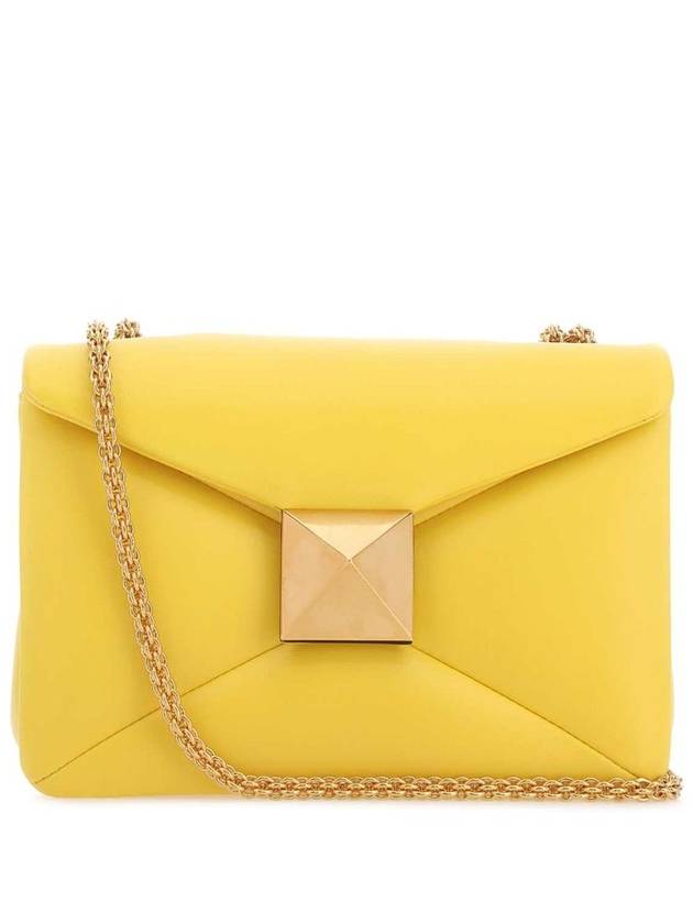 One Stud Nappa Leather Mini Chain Shoulder Bag Yellow - VALENTINO - BALAAN 2