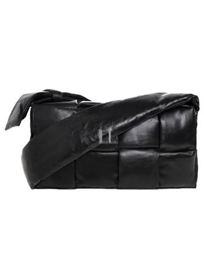 Cassette Intrecciato Tech Padding Cross Bag Black - BOTTEGA VENETA - BALAAN 2