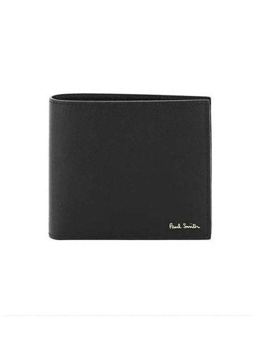 Logo Mini Covent Garden Halfwallet Black - PAUL SMITH - BALAAN 1