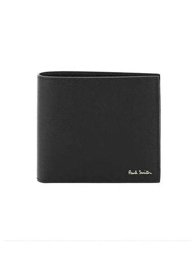 Logo Mini Covent Garden Half Wallet Black - PAUL SMITH - BALAAN 1