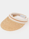 24SS HAT50265 NATURAL NOUGAT STRIPE sun cap - HELEN KAMINSKI - BALAAN 3