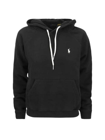 Embroidered Logo Cotton Blend Jersey Hooded Top White - POLO RALPH LAUREN - BALAAN.