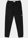 Cotton Fleece Cargo Truck Pants Black - STONE ISLAND - BALAAN 2