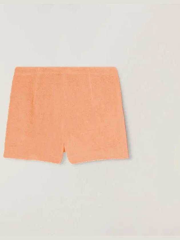 Women's Panarea Cotton Linen Shorts Orange - LORO PIANA - BALAAN 3