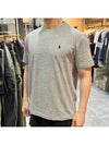 Men's Embroidery Logo Pony Classic Fit Short Sleeve T-Shirt Dark Vintage Heather Grey - POLO RALPH LAUREN - BALAAN 4