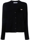 Baby Fox Patch Boxy Cardigan Black - MAISON KITSUNE - BALAAN 3