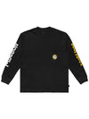 MALBON x GLO GANG Glo Long Sleeve T-Shirt BLACK M3113LRL01BLK - MALBON GOLF - BALAAN 2