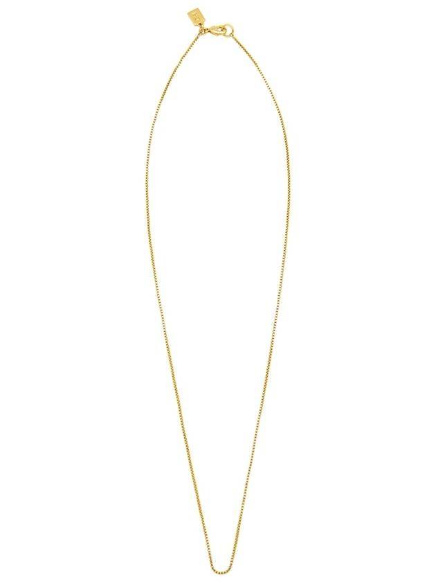 Box Chain 60cm Necklace Gold - CRYSTAL HAZE - BALAAN 1