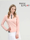 spandex collar long-sleeved T-shirt HB1WTS001SA - HOLIC&PLAY - BALAAN 6