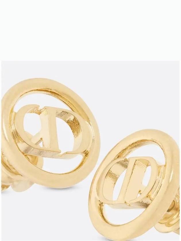 30 Montaigne Stud Earrings Gold - DIOR - BALAAN 5