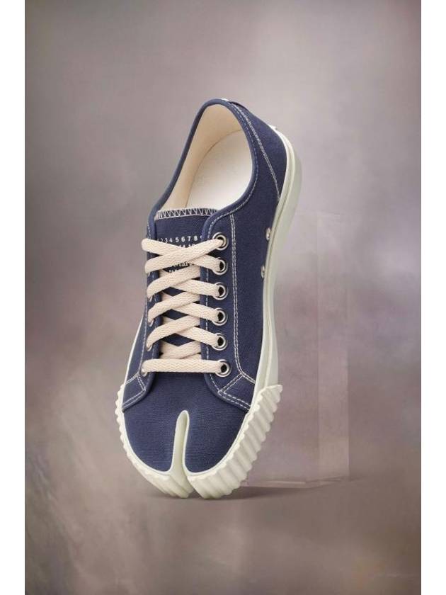 Tabi Cotton Low Top Sneakers Blue - MAISON MARGIELA - BALAAN 2